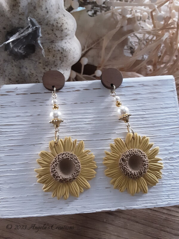 Sunflower Post Earrings 1 - 5895