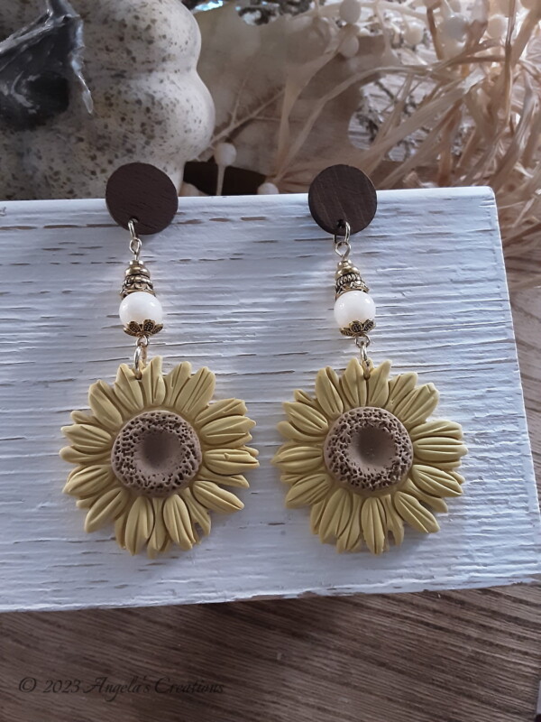 Sunflower Post Earrings 2 - 5896