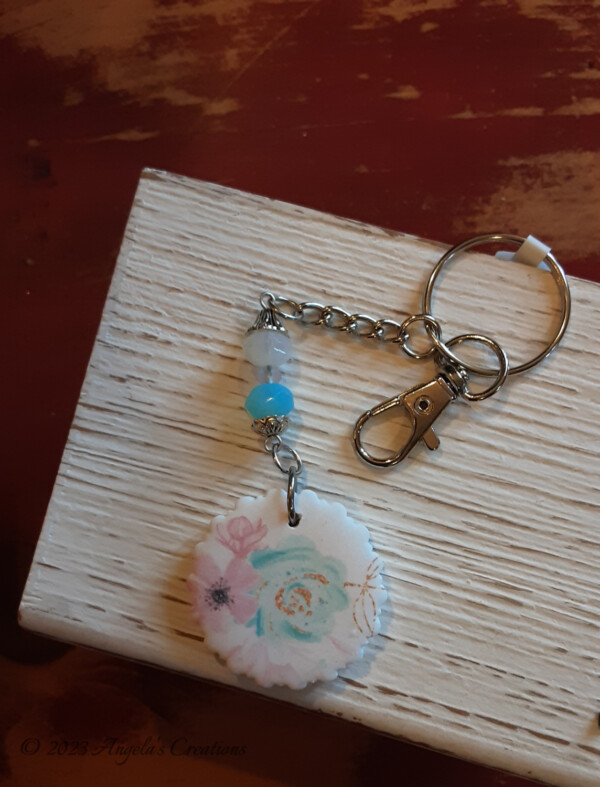 Flowered Keychain -7615