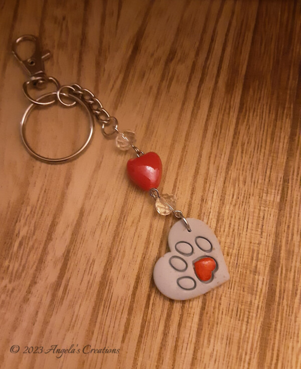 Paw Print Keychain - 7699