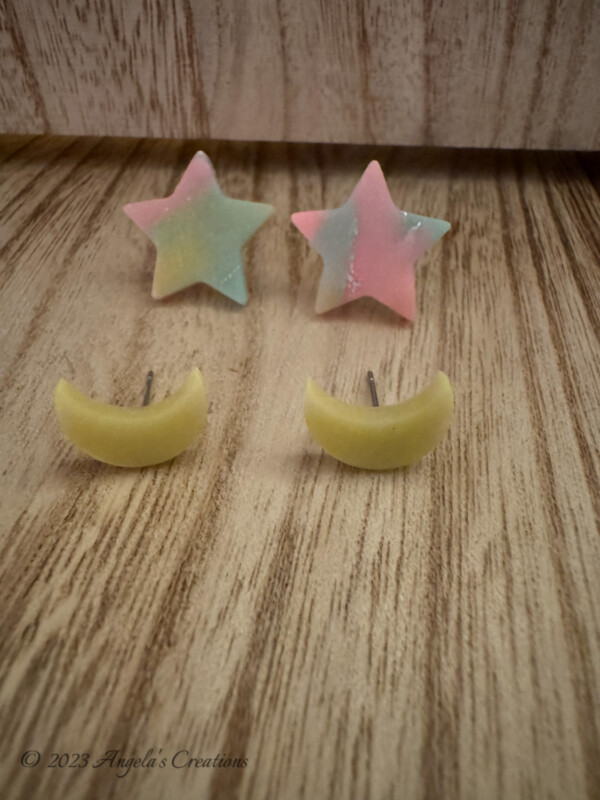 Glow In The Dark Earring Studs - 7720