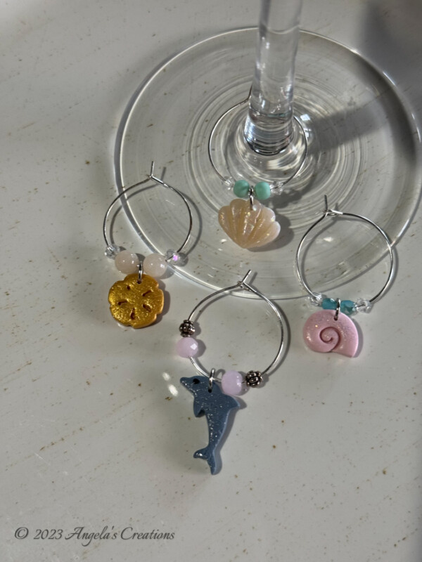 Summer Wine Glass Charms - 7743